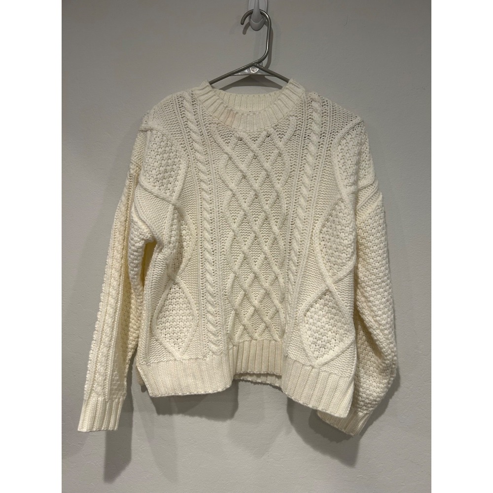 Tuckernuck Hyacinth House Cream Crewneck Pullover Sweater Size XXS